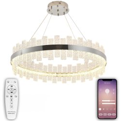 Подвесная светодиодная люстра с Bluetooth и пультом ДУ Natali Kovaltseva SMART НИМБЫ LED LAMPS 81269