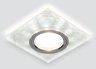 Встраиваемый светильник с LED подсветкой Elektrostandard 8361 MR16 WH/SL (a031516)