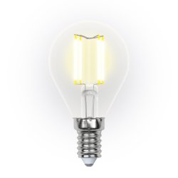 Диммируемая светодиодная лампа E14 5W 3000K (теплый) Air Uniel LED-G45-5W-WW-E14-CL-DIM GLA01TR (UL-00002866)