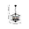 Подвесная люстра с лампочками Favourite Kiara 2057-5P+Lamps E14 Свеча