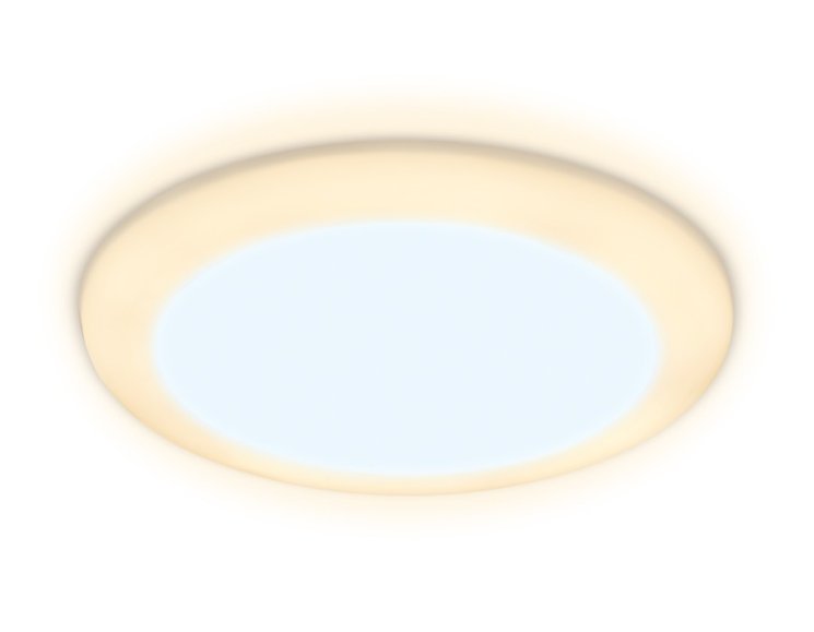 Встраиваемый cветодиодный светильник с регулируемым крепежом и подсветкой Ambrella light Downlight DCR301