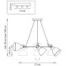 Подвесной светильник с поворотными плафонами Acrobata Lightstar 761167