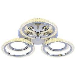 Светодиодная диммируемая люстра с ПДУ Profit Light 8003/3+3 CHR 108W+8W RGB