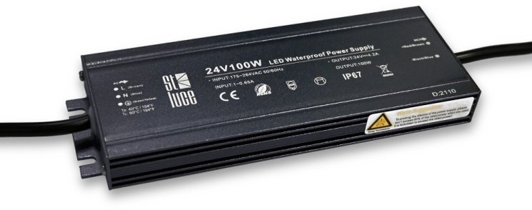 Блок питания для шинопровода 100W IP67 DC24V 4.17А ST Luce ST014.024.100