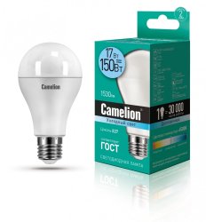 Светодиодная лампа E27 17W 4500К (белый) A65 Camelion LED17-A65/845/E27 (12309)