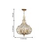 Подвесная люстра с лампочками Favourite Batun 2020-5P+Lamps E14 Свеча