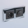 Рамка на 2 поста (черный) Werkel W0021208