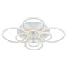 Светодиодная диммируемая люстра с ПДУ Profit Light 8076/8 WHT 212W+15W RGB