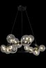 Подвесная люстра Crystal Lux с поддержкой Алиса AGATA SP15 V2 BLACK/TRANSPARENTE-А