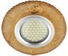 Встраиваемый светильник с LED подсветкой Fametto Luciole DLS-L150 Gu5.3 Glassy/Yellow (UL-00003906)