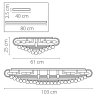 Потолочная люстра Osgona Monile 704214