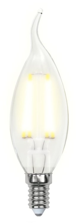 Филаментная светодиодная лампа E14 7,5W 3000K (теплый) Uniel LED-CW35-7.5W-WW-E14-CL GLA01TR (UL-00003248)