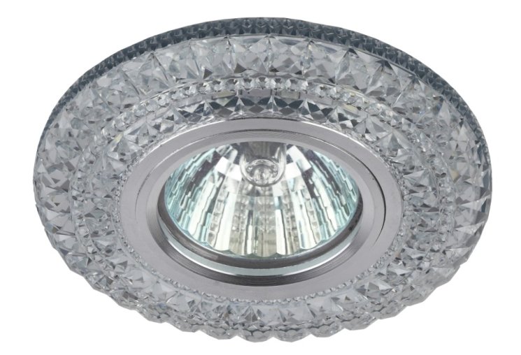 Встраиваемый светильник cо LED подсветкой Эра DK LD3 SL/WH+BL (Б0019203)