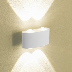 Уличный настенный светильник Elektrostandard 1555 TECHNO LED белый (a038419)