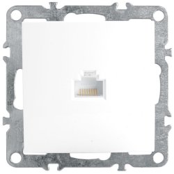 Розетка Ethernet RJ-45 (белый) Эрна Stekker PST00-9107-01 39314