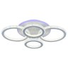 Люстра потолочная светодиодная с пультом ДУ Profit Light 8017/2+2 WHT 168W+8W RGB