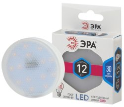 Светодиодная лампа GX53 12W 4000К (белый) Эра LED GX-12W-840-GX53 (Б0020597)