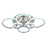 Светодиодная диммируемая люстра с ПДУ Profit Light 8076/6 CHR 132W+8W RGB