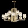 Подвесная люстра Crystal Lux с поддержкой Алиса NICOLAS NICOLAS SP-PL10+5 GOLD/WHITE-А