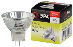 Галогенная лампа GU4 20W 3000К (теплый) Эра GU4-MR11-20W-12V-30CL (C0027361)
