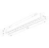 Трековый светильник 6W 4200К для магнитного шинопровода Slim Magnetic SL01 Elektrostandard 85004/01 (a057192)