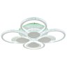 Светодиодная диммируемая люстра с ПДУ Profit Light 5891/4+4B WHT 248W+8W RGB