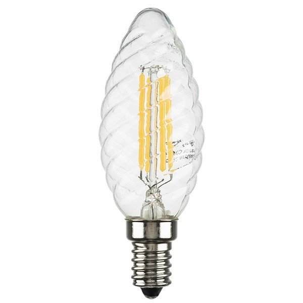 Филаментная светодиодная лампа E14 6W 4000K (белый) C35 LED Lightstar (933704)