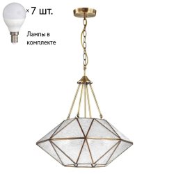 Подвесная люстра с лампочками Favourite Osten 2925-7P+Lamps E14 P45