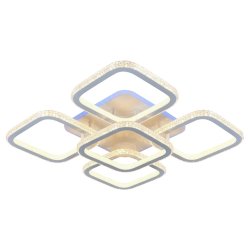 Люстра потолочная светодиодная с пультом ДУ Profit Light 8023/4+1 WHT 300W+10W RGB