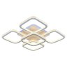 Люстра потолочная светодиодная с пультом ДУ Profit Light 8023/4+1 WHT 300W+10W RGB