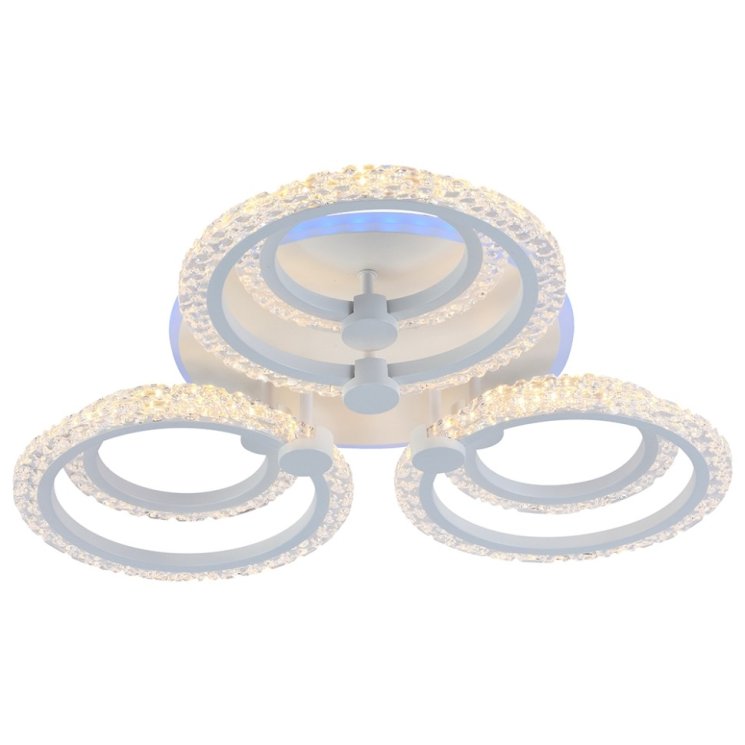 Светодиодная диммируемая люстра с ПДУ Profit Light 8027/3+3 WHT B