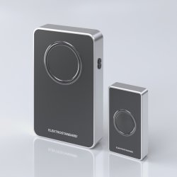 Звонок беспроводной 38M IP20 Elektrostandard DBQ27M WL Чёрный/Серебро (a055696)