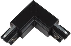 Соединитель для шинопроводов L-образный внешний (09763) Uniel UBX-A21 Black