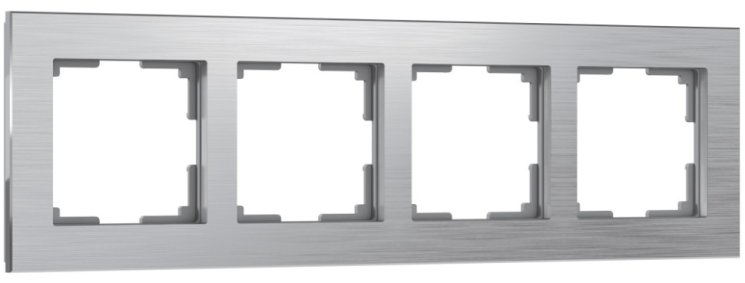 Рамка на 4 поста (алюминий) Werkel W0041706