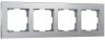 Рамка на 4 поста (алюминий) Werkel W0041706