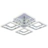 Светодиодная диммируемая люстра с ПДУ Profit Light 8087/4+4 CHR C 224W+11W RGB