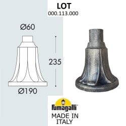 Опора наземная для светильника Fumagalli LOT 000.113.000.B0