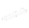 Трековый светильник 20W 4200К для магнитного шинопровода Slim Magnetic L02 Elektrostandard 85002/01 (a057190)