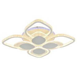 Светодиодная диммируемая люстра с ПДУ Profit Light 5892/4+4B WHT 248W+8W RGB