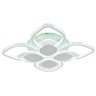 Светодиодная диммируемая люстра с ПДУ Profit Light 5892/4+4B WHT 248W+8W RGB