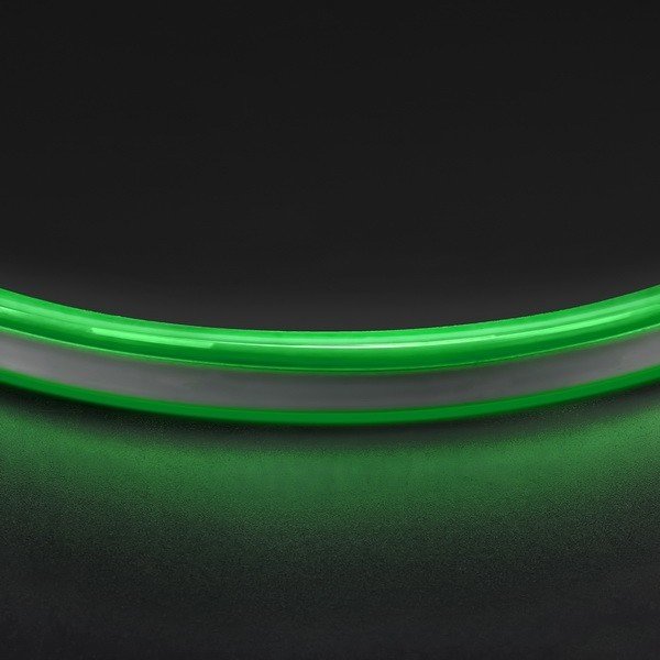 1м. Неоновая лента зеленого цвета 9,6W, 220V, 120LED/m, IP65 Lightstar Neoled 430107