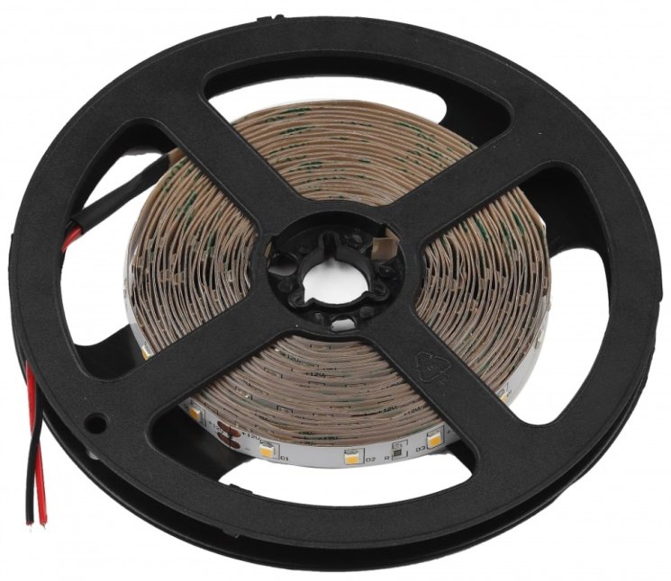5м. Светодиодная лента ЭРА 4,8W/m 60LED/m 2835SMD холодный белый 5M KU-2835AD-60D-W Б0044110