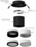 Корпус светильника встраиваемый для насадок D60mm Ambrella light Diy Spot C6512