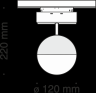 Трековый светодиодный светильник Maytoni Track lamps TR017-2-10W4K-B