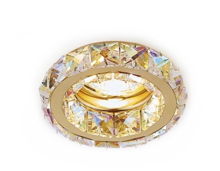 Встраиваемый светильник с хрусталем Ceiling Ambrella light K112 PR/G