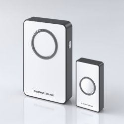 Звонок беспроводной 38M IP20 Elektrostandard DBQ27M WL Белый/Чёрный (a055695)