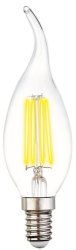 Филаментная светодиодная лампа E14 6W 3000К (теплый) C37L-F Filament Ambrella light (202214)