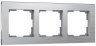 Рамка на 3 поста (алюминий) Werkel W0031706