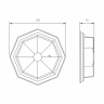 Telarana S капучино (GL 1023D) капучино Уличный настенный светильник Telarana S a043661