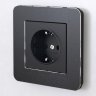 Рамка на 1 пост Platinum (черный алюминий) Werkel W0012608